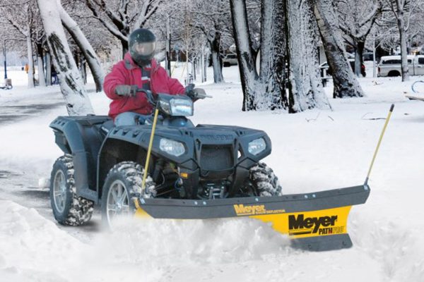 atv with snow plow