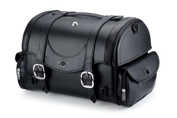 leather motorcycle trunk